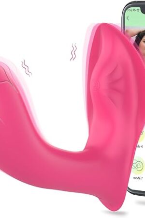 Wearable G Spot Dildo Vibrators Adult Sex Toys, App Remote Control Panty Vibrator with 10 Vibrating Modes, Sex Toys for Women Rose Toy Sex Machine