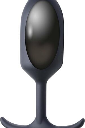 HEAVY HITTERS Premium Silicone Weighted Anal Plug - Extra Large, Black