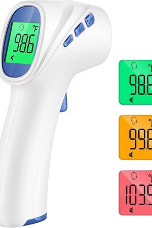 Forehead Thermometer for Adults and Kids, FSA HSA Eligible, Digital Baby Thermometer with Fever Alarm, Fast Accurate Results, Home Medical & Nurse Essentials