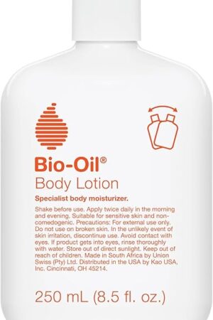 Bio-Oil Moisturizing Body Lotion for Dry Skin, Ultra-Lightweight High-Oil Hydration, with Jojoba, Rosehip, Shea, and Hyaluronic Acid, 85 Oz