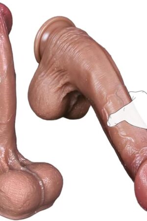 134" XXL Realistic Thick Huge Curved Dildo, 276" Diameter Silicone Anal Dildos with Suction Cup, Giant Butt Plug Hands-Free Anal Play Vagina G-spot Sex Toys for Women Men Advanced Player