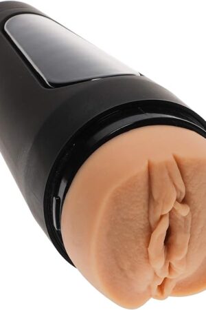 Doc Johnson Main Squeeze - Leo of Leolulu - Ultraskyn Stroker - Squeeze Plate for Precise Pressure - Twist End Cap to Control Suction - Discreet Premium Stroker - Male Masturbator, Vagina, Vanilla
