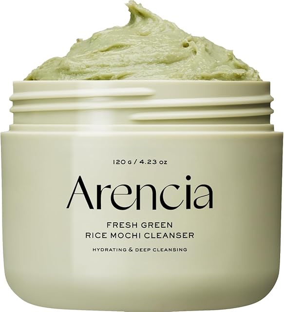 Korean Rice Mochi Face Cleanser - Face Mask, Foaming Cleanser, Gentle Scrub All in One - Deep Cleansing, Moisturizing, Pore Minimizing, Removing Blackhead- with Rice Water & Green Tea, Mugwort
