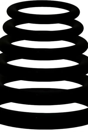6 PCS Male Silicone Ring Toy Rubber Adult Toys for Couples Rings for Men for Games Erection Longer Harder Stronger Cock Enlargement Machine Easy in Sweater Pocket 13G314B33