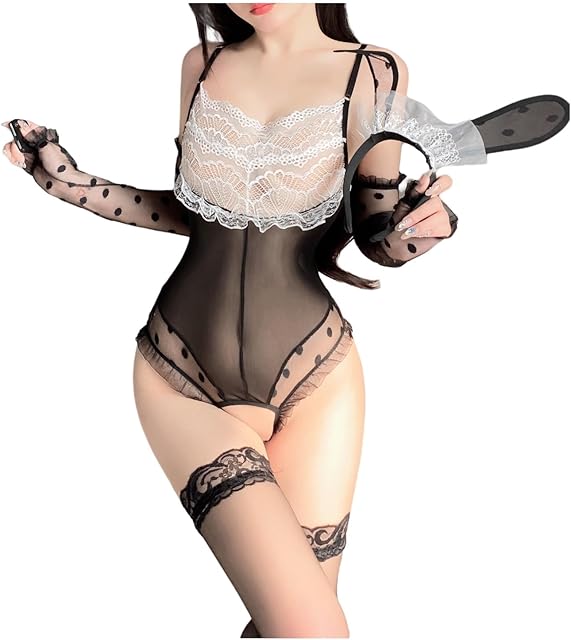 French Bunny Girl Underwear Women's Sexy Set Cat Girl Role Playing Uniform Temptation Naughty Set