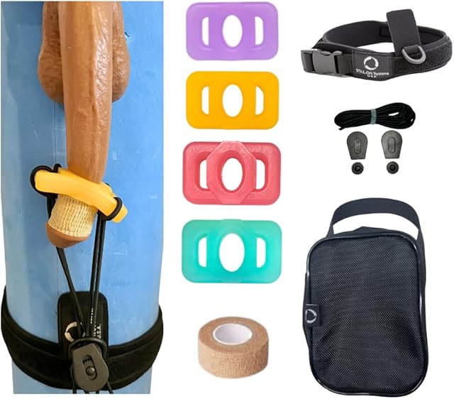 Fast Visible Results with Discreet Still-ON Inner Penis Stretching System Works for All Men, 4 silicones for Mirco-Below-Average Girth Users, Male Penis Enlarger ADS Penis Stretcher