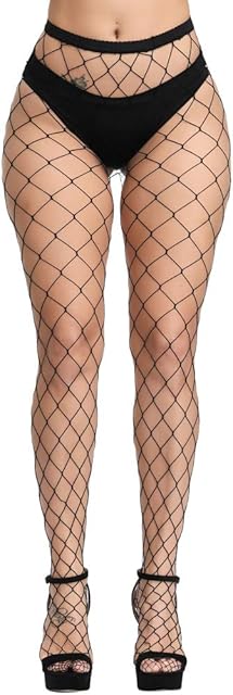 High Waisted Fishnet Stockings For Women - Trendy Sexy Mesh Fishnet Stockings