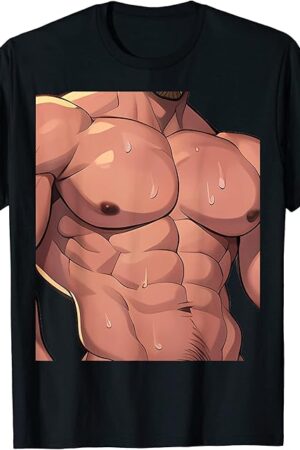 Bara Tiddies Barazoku Gay Muscle Fetish Hunk Male Hentai T-Shirt