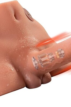 91LB Male Sex Doll for Women Torso with Vibrating & Thrusting Dildo, Realistic G-spot Huge Dildos Sex Dolls Lifelike Tight Anal Channel for Men Adult Toys Unisex Masturbator for Women Male Couples