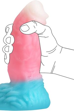 905" Unique Shaped Realistic Dildo,708" Insertion Length and 275" Diameter Dildo with Strong Suction Cup for Hands-Free Play, Liquid Silicone Anal Dildos for Vaginal G Spot Adult Sex