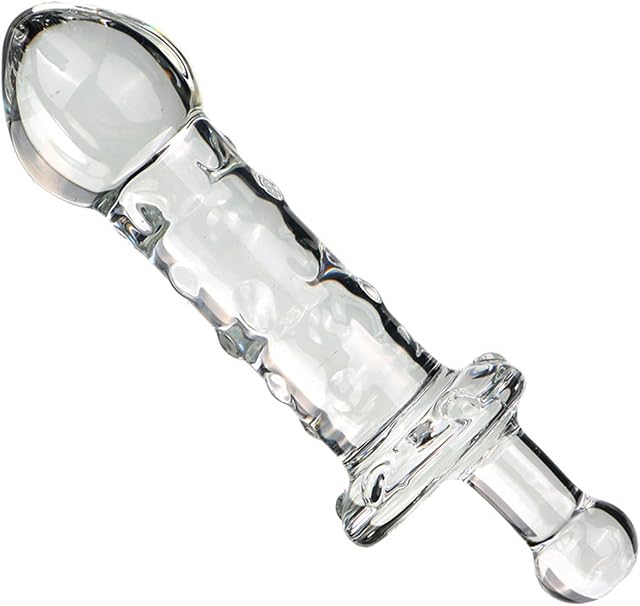 Glass Wand Anal Plug,Crystal Butt Plug Glass Anal Dildo Prostate Massager Sex Toy Glass Anal Dildo Adult Sex Toys Crystal Glass Pleasure Wand Dildo Glass Dildo Butt Plug for Women Men
