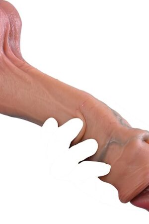 104 in Realistic Huge Dildo Sex Toys with Movable Foreskin, Bendable Big Dildos Lifelike Giant Dildo for G Spot & Anal Play with Suction Cup, Big Adult Penis Sex Toys for Women Men Couples Sexual