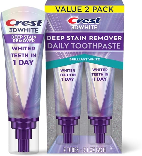 Crest 3DWhite Brilliance Deep Stain Remover Brilliant White Toothpaste - 31oz/2pk
