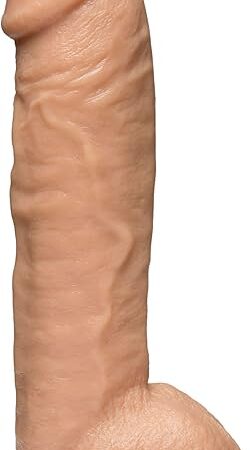 Doc Johnson Vac-U-Lock - Realistic Hung - 12 Inch FIRMSKYN Dildo with Massive 8.5 Inches of Girth - F-Machine and Harness Compatible - for Adults Only, Vanilla