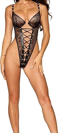 Women's Black Teddy