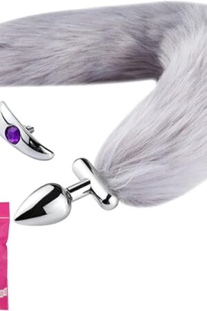 Detachable Wolf Fox Tail Anal Plug Animal Costume Bunny Fox Tail Butt Plug Animal Sexual Anus Role Play Furry Anal Sex Toy Valentines Day Cosplay