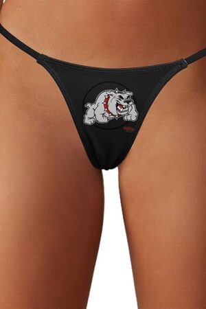 Bulldog Women's G-Strings Thongs Sexy Low Rise Underwear No Show T-Back Panties