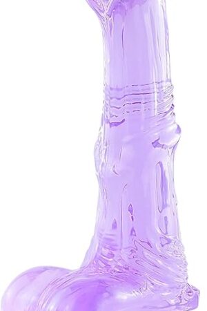 73 inch Small Purple Dildo, Realistic Horse Dildos Sex Toys with Suction Cup for Women, Men
