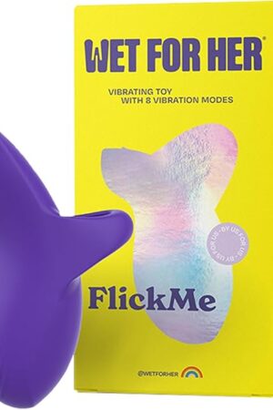FlickMe Mini Rechargeable Finger Ring Vibrator | Sex Toy with 8 Vibration Modes and Sensor Touched Activation | Medical Grade Silicone Vibrator | Waterproof Adult Toys