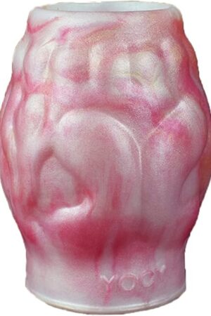 Hollow Male Penis Sleeve Silicone Penis Enlarger Sleeve Men Adult Sex Toy, Small Penis Sheath with Knot for Male Adult Toys, 3 Different Sizes (S)