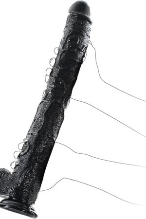 173 Inch Black Extra Long Dildo, Women Realistic Sex Toys, Soft Huge G-Spot Dildo AnalDildo with Strong Suction Cup, XXL Giant Dildo, Large Dildo Stimulator with Balls for Women/Men/Couples