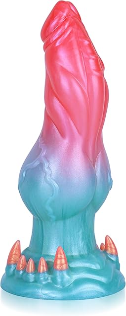 Dog Dildo, Realistic Thick Monster Dildos with Knot Fantasy Silicone Animal Dildo with Suction Cup Anal Sex Toys for Women and Men Couples