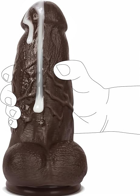 Huge Thick Silicone Dildo Sex Toy G-Spot with Strong Suction Cup, 32'' Diameter 10inch Adult Realistic Giant Big Dildos, Hands-Free Anal Dildo Adult Sex Toys & Games for Gay Women