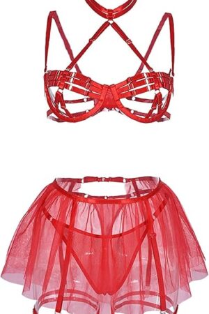 Women Lingerie Sexy Lace Teddy Babydoll Fishnet Bodysuit Nightie