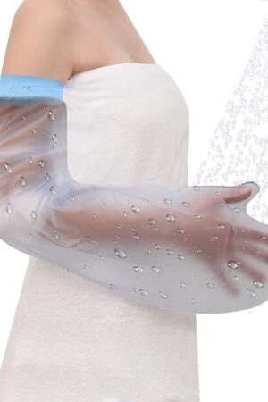 Cast Covers for Shower Arm, Waterproof Cast Cover Arm Adult, Soft Comfortable Cast Protector for Shower Arm, Reusable Elastic Cast Bag for Bandage, Wound Care Supplies, After Surgery Gifts