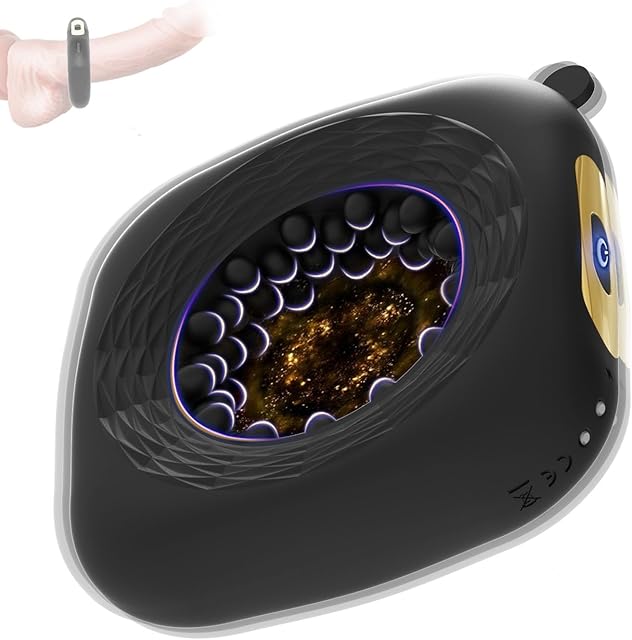 Generic Penis Ring Vibrator Sex Toys for Men, Silicone Cock Ring Adult Toys, 10 Vibrations with Heating Penis Ring Male Sex Toys, Cock Ring Vibrator Couples Sex Toys