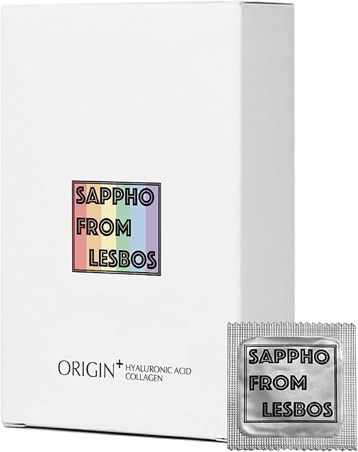 Finger Condom, Sappho from Lesbos Origin+ Ultra-Thin Lubricated Natural Latex Finger Condoms Fingersex Cots for Intimate Hygiene, 12 Count, Fragrance-Free, 400mg Lubricant, Skin-Friendly