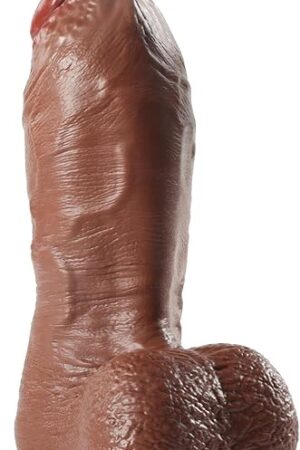 118 Inch Huge Giant Dildo Realistic,35 '' Diameter Thick Dildo Brown with Strong Suction Cup, BBC Adult Toys & Games for Men Women Gay