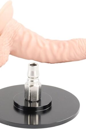 Fredorch 3.75inch Suction Cup with Quick Air Connector TPE Vac-U-Lock Dildo 2 Attachements for Sex Machines