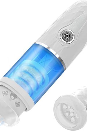 Automatic Male Masturbator Toys for MenAolodd Double Action Masturbator Stroking Toy with 10 Thrusting & Roating Modes for Penis Stimulation,Male Pocket Pussy Realistic Stroker Adult Oral Sex Machine