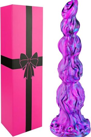 13" Giant Monster Knot Horse Dildo Realistic Fantasy Dragon Anal Stimulation with 4 Dog Knots, 12" Silicone Suction Cup Thick XXL Giant Dildo for G-spot Anal, Adult Sex Toy for Gays Men Women Lesbians