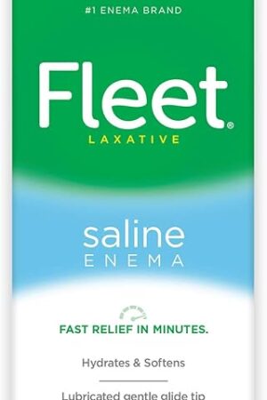 Fleet Laxative Saline Enema for Adult Constipation, 45 fl oz, 4 Bottles