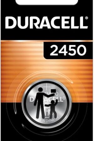 Duracell CR2450 Lithium Battery, 1 Count (Pack of 1), Coin Battery for Key Fob, Car Remote, Watch, and Other Devices, CR2450 Lithium 3 Volt (3V) Cell
