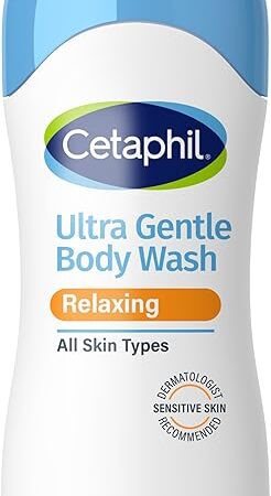 Cetaphil Ultra Gentle Refreshing Body Wash, For Dry to Normal, Sensitive Skin, 169oz, with Aloe Vera, Calendula, Vitamin B5, Hypoallergenic, Fragrance Free, Dermatologist Tested