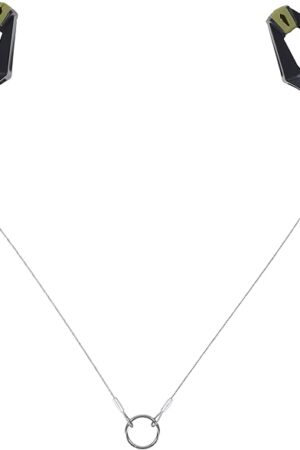 Fort Troff Hardwire Hangers - Nipple Clamps w/ Ridged Silicone Pad - Easy to Use & Clean Nipple Tuggers - Ideal for BDSM Sex, Adult Play, Men Couple
