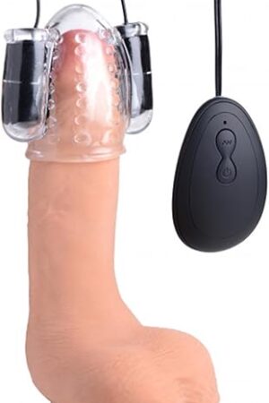 Vibrating Cock Ring Glans Stimulator Sex Toys for Men Penis Sleeve Head Teaser Male Masturbators Pussy Puccy Stroker 3 Speeds and 17 Vibration Modes [Made in USA]