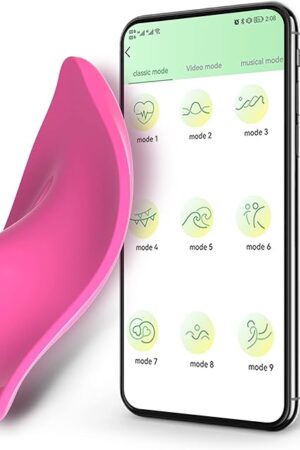 Wearable Vibrator Vibrating Panties with APP Control, Silicone Clitoral Vagina Stimulator Clit Nipple Teaser Adult Sex Toy with 12 Vibration for Women Couple Beginners Advancer Red