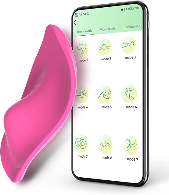 Wearable Vibrator Vibrating Panties with APP Control, Silicone Clitoral Vagina Stimulator Clit Nipple Teaser Adult Sex Toy with 12 Vibration for Women Couple Beginners Advancer Red