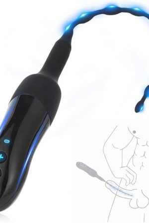 Vibrating Urethral Sounds Male Dilator Sex Toys - Male Masturbator Penis Plug with 20 Vibration Modes, Urethral Stretcher USB Magnetic Charge Male Sex Toy Urethral Sounding Rods