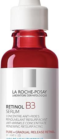 La Roche-Posay Pure Retinol Face Serum with Vitamin B3, Anti Aging Face Serum for Lines, Wrinkles & Premature Sun Damage to Resurface & Hydrate, Suitable for Sensitive Skin, 10 Fl Oz
