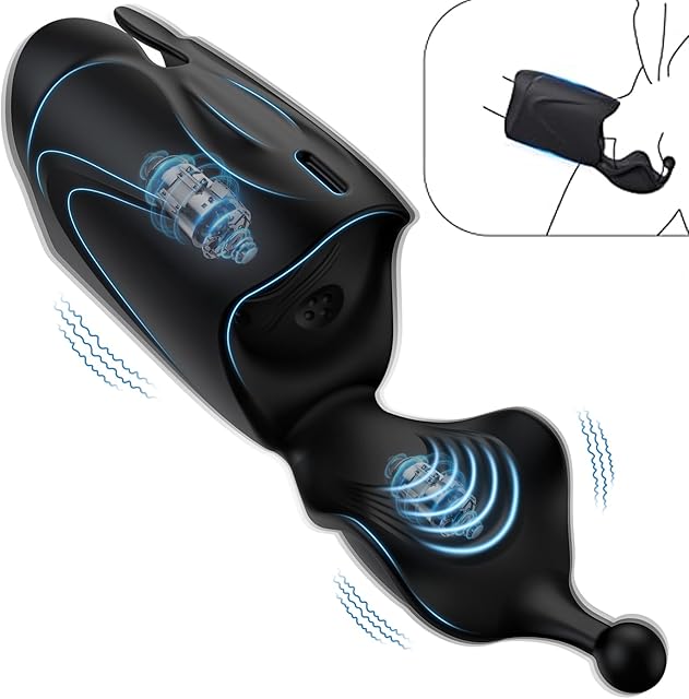 Automatic Male Masturbators Multi-use Male masturbators with 10 Vibrations,Penis Pump Glans Training Tool, Foreglad Rechargeable Penis Head Vibration Machine Glans Stimulator for Men Sex Toy