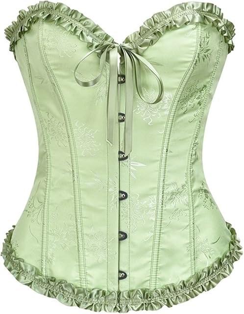 Corset Tops for Women Going Out Sexy Bustier Push Up Bodysuit Overbust Lace Up Waist Cincher Shapewear Lingerie