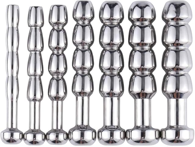 FST Urethral Dilators Training Set Catheter Sounds Penis Plug for Men Urethral Stimulation Masturbation (7 Pieces)