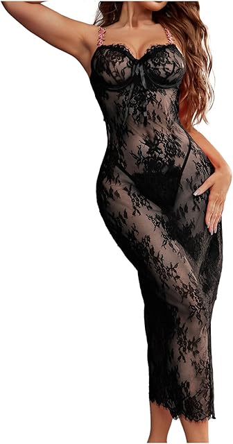 Juniors Lace Match Lingeries Skirts Pajamas Sleepshirts Sets for Women Sexy Cute Maxi Long Skorts Sets 2025