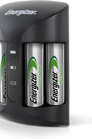 Energizer Recharge Pro Rechargeable AAA and AA Battery Charger With 4 NiMh Rechargeable AA Batteries, Provides a Full Charge in 3 Hours