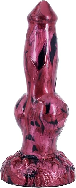 Knotted Dog Dildo with Suction Cup, 9.6inch Long Thick Silicone Anal Dildos Plug Suction Cup Adult Sex Toys for Advancers Women Lesbian and Men(Exotic)